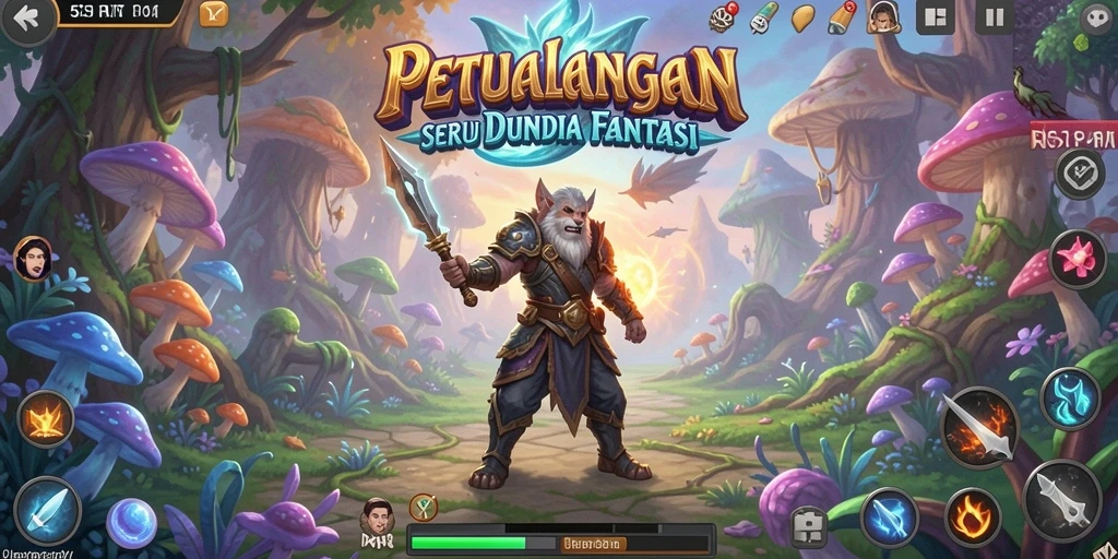 Tampilan gameplay petualangan yang menakjubkan di 55RT