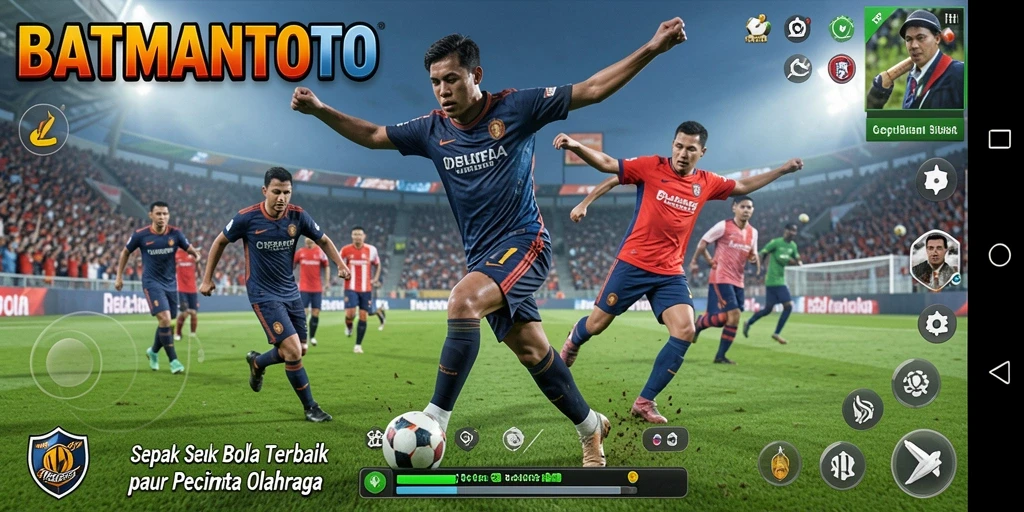 Tampilan gameplay menarik dari BATMANTOTO dalam pertandingan sepak bola.