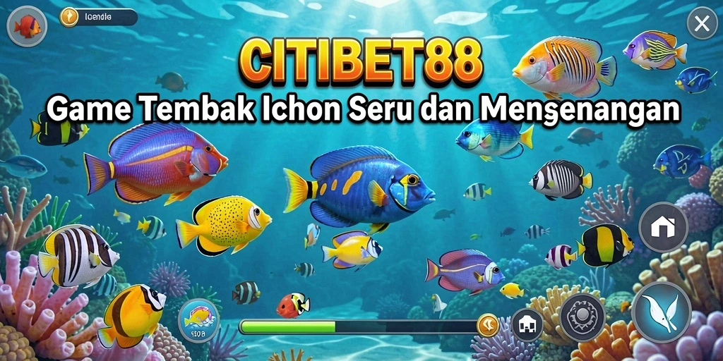 Tampilan gameplay Tembak Ikan yang dinamis di CITIBET88.