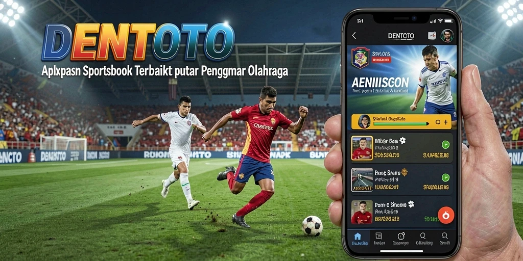 Screenshot gameplay DENTOTO menampilkan antarmuka taruhan olahraga yang menarik.