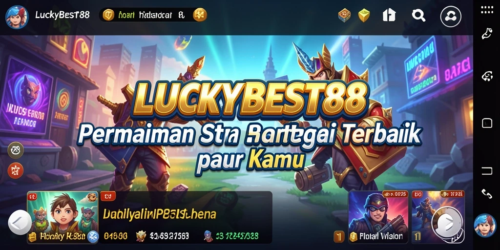 Screenshot LUCKYBEST88 menampilkan aksi pertempuran strategi yang seru.