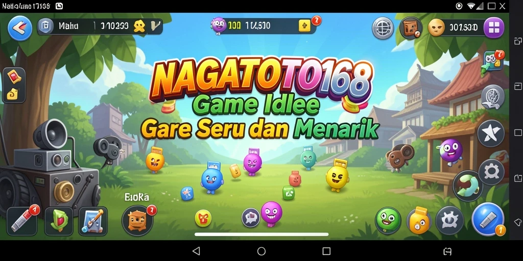 Tampilan gameplay seru di NAGATOTO168 dengan karakter yang aktif mengumpulkan sumber daya.